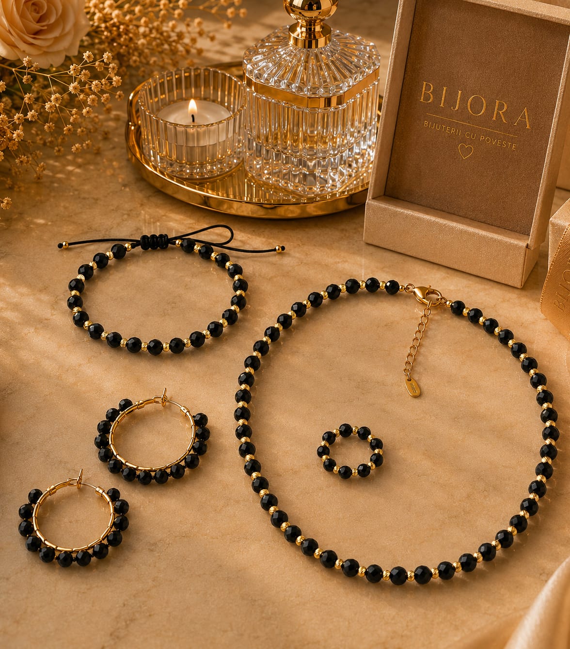 Set Onix Gold Placat cu Aur 18k